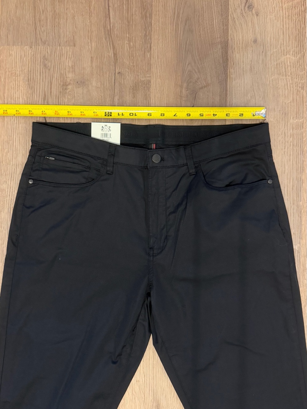 NWT English Laundry Black Stretch 5 Pocket Pants 36x34 Straight Fit - Picture 12 of 13